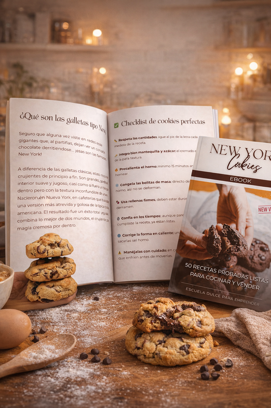 🍪 COOKIES QUE VENDEN-50 recetas estilo New York para cocinar y vender